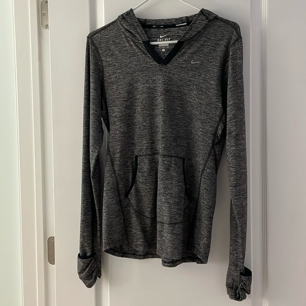 Nike dri fit hooded shirt, size medium, good condition